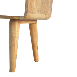 Lucidora - Curved Open Bedside - Bedside Cabinets