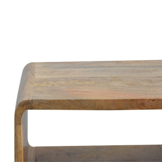 Lucidora - Curved Open Bedside - Bedside Cabinets
