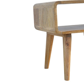 Lucidora - Curved Open Bedside - Bedside Cabinets