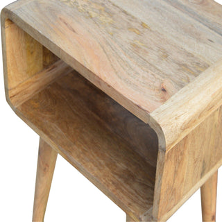 Lucidora - Curved Open Bedside - Bedside Cabinets