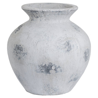 Lucidora - Downton Large Antique White Vase - Globular Vases