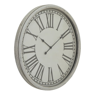 Lucidora - Embossed Wall Clock With Glass - Wall Clocks
