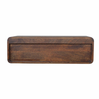 Lucidora - Floating Chestnut Open Console - Console Tables