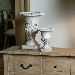 Lucidora - Fluted Stone Ceramic Urn - Urns