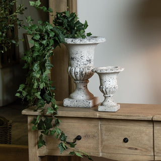 Lucidora - Fluted Stone Ceramic Urn - Urns