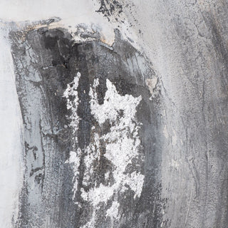 Lucidora - Galaxy Silver And Grey Hand Painted Canvas - Art & Printed