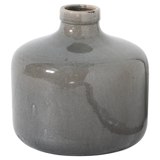 Lucidora - Garda Grey Glazed Chive Vase - Cylindrical Vases