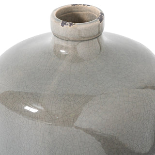 Lucidora - Garda Grey Glazed Eve Vase - Cylindrical Vases