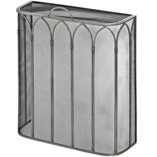 Lucidora - Gothic Antique Pewter Fire Screen - Fire Screens