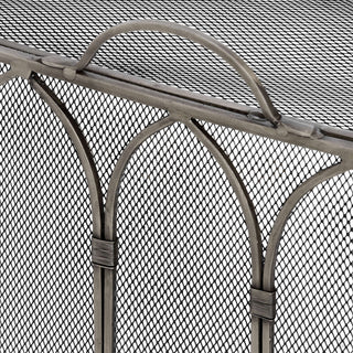 Lucidora - Gothic Antique Pewter Fire Screen - Fire Screens