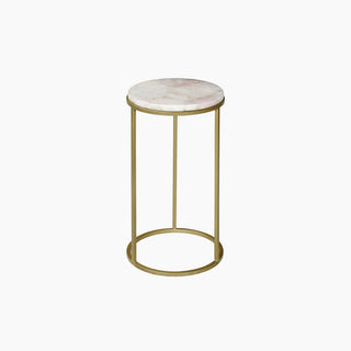 Lucidora - Greta Rose Quartz End Table - End Tables