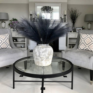 Lucidora - Grey Faux Pampas Grass Stem - Single Stems