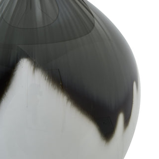 Lucidora - Grey Shadows Table Lamp With Linen Shade - Table Lamps