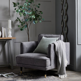 Lucidora - Hampton Grey Large Arm Chair - Armchairs
