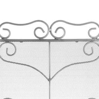 Lucidora - Heavy Large Antique Silver Fire Screen - Fire Screens