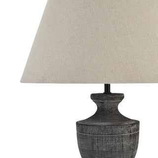 Lucidora - Incia Urn Wooden Table Lamp - Table Lamps