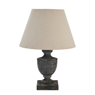 Lucidora - Incia Urn Wooden Table Lamp - Table Lamps