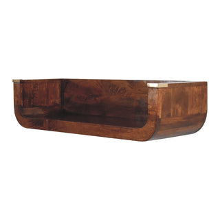 Lucidora - Indira Chestnut Floating Console - Console Tables