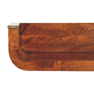Lucidora - Indira Chestnut Floating Console - Console Tables