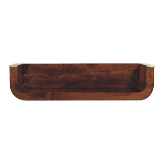 Lucidora - Indira Chestnut Floating Console - Console Tables