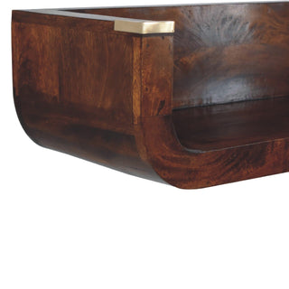 Lucidora - Indira Chestnut Floating Console - Console Tables