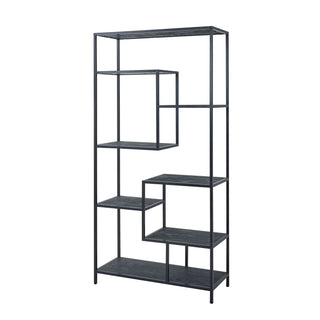 Lucidora - Large Black Multi Shelf Unit - Shelving