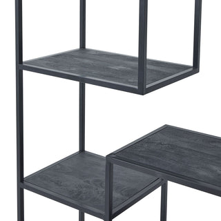 Lucidora - Large Black Multi Shelf Unit - Shelving