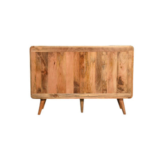 Lucidora - Large Curved Oak - ish Chest - Chest of Drawers