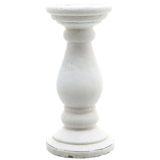 Lucidora - Large Matt White Ceramic Candle Holder - Candle Holders