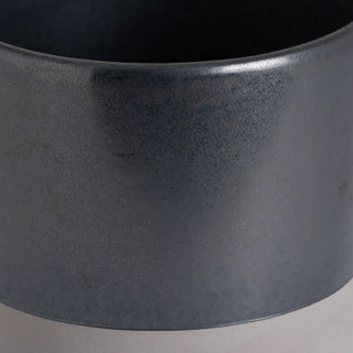 Lucidora - Large Metallic Grey Ceramic Planter - Planters