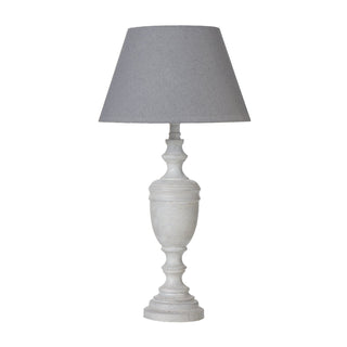 Lucidora - Lentia Urn Table Lamp With Linen Shade - Table Lamps
