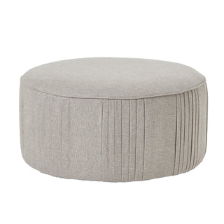 Lucidora - Lily Swivel Ottoman In Oatmeal Twill - Footstools