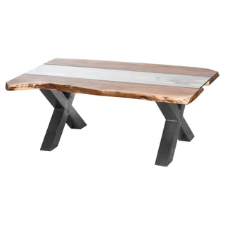Lucidora - Live Edge Collection River Coffee Table - Coffee Tables