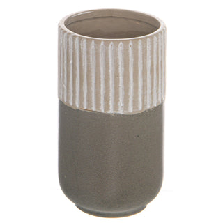 Lucidora - Mason Collection Grey Ceramic Straight Vase - Cylindrical Vases
