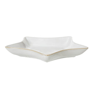Lucidora - Medium White Ceramic Star Dish - Decorative Bowls