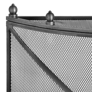 Lucidora - Mesh Fireguard in Antique Pewter Effect Finish - Fire Screens