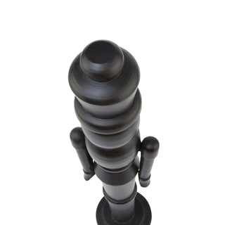 Lucidora - Minimalist Black Wooden Large Nutcracker Decoration - Nutcracker