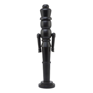 Lucidora - Minimalist Black Wooden Large Nutcracker Decoration - Nutcracker