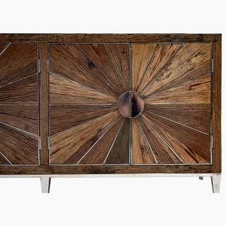 Lucidora - Mode Rustic Reclaimed Wood Four Door Sideboard - Sideboards