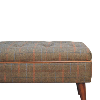 Lucidora - Multi Tweed Buffalo Pipe Bench - Entryway Benches