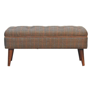 Lucidora - Multi Tweed Buffalo Pipe Bench - Entryway Benches