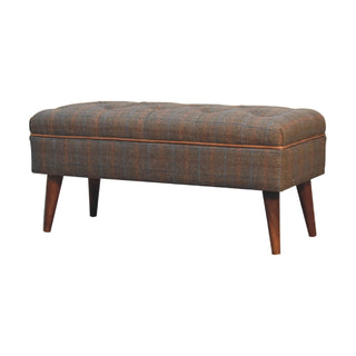 Lucidora - Multi Tweed Buffalo Pipe Bench - Entryway Benches