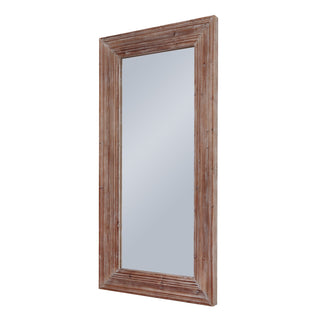 Lucidora - Newby Washed Wood Large Mirror - Wall Mirrors