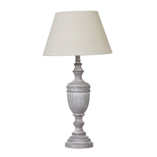 Lucidora - Nola Urn Table Lamp With Linen Shade - Table Lamps