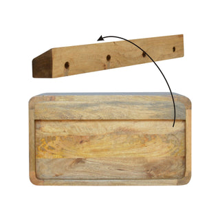 Lucidora - Oak - ish 2 Drawer Floating Bedside - Bedside Cabinets