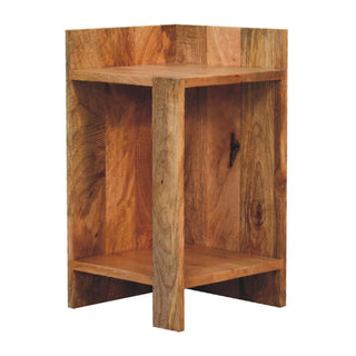 Lucidora - Oak - ish Box Bedside - Bedside Cabinets