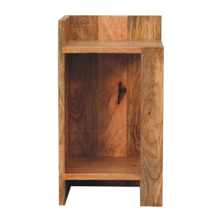 Lucidora - Oak - ish Box Bedside - Bedside Cabinets