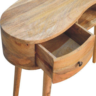 Lucidora - Oak - ish Wave Writing Desk - Writing Desks