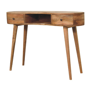Lucidora - Oak - ish Wave Writing Desk - Writing Desks