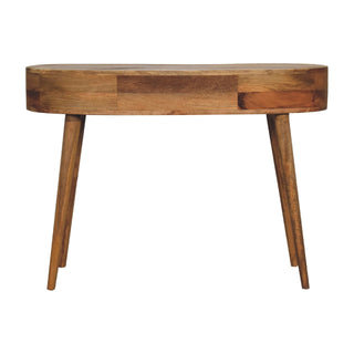 Lucidora - Oak - ish Wave Writing Desk - Writing Desks